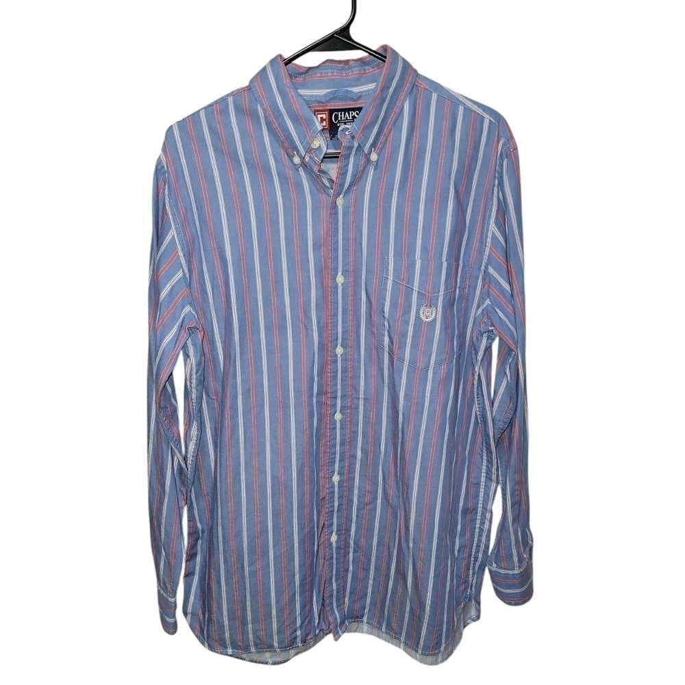 Chaps size medium long sleeve button down shirt